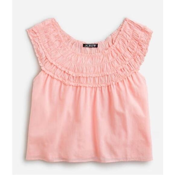 J.Crew Rosalie‎ top in cotton voile pink - Picture 3 of 8